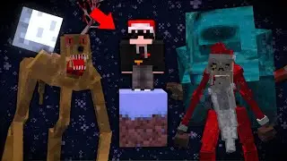 Sobreviv&iacute; a un ONE-BLOCK con todos LOS MODS de TERROR NAVIDE&Ntilde;OS en Minecraft