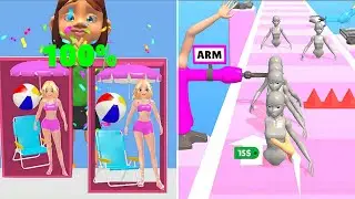 Doll Designer Run 3D VS Doll Factory Run 3D - All Levels Speedrun Android IOS Gameplay