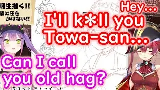 【ENG SUB】Towa VS Marine ／ drawing funny moments【hololive】