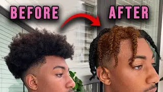 Men's Hair Color Transformation | Black to Brown Patch!