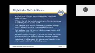 FY 2021 Capital Magnet Fund Application Webinar for Financing Entities