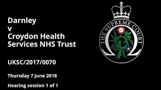 Darnley v Croydon Health Services NHS Trust