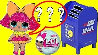 LOL Surprise Baby Dolls Glitter Queen and MC Swag Mailbox Fun  with Boss Baby and Hatchimals