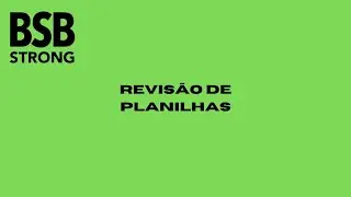 Revis&atilde;o de planilhas | turma de mar&ccedil;o 2022