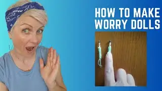 Wrapped Worry Dolls from matchsticks