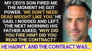 Fired by CEO'S SON, next day his FATHER saw the CONTRACT and was SHOCKED by what it PROVED