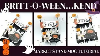 Market Stand Memory Dex Card Tutorial| 🎃Halloween Tote| 👻 BRITT-O-WEEN...KEND