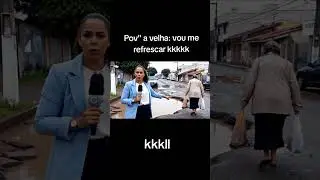 a velha indo se refrescar kkkkkkk #veo3 #gemini #googleveo3 #humor #com&eacute;dia #ia #memes #viral