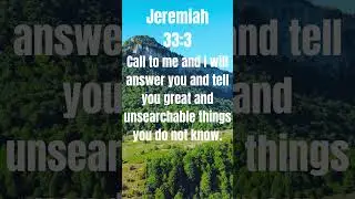 Jeremiah 33:3|Jeremiah 33 v 3 | Jeremiah 33 verse 3 #jesus #jesuslovesyou #bibleverse #motivation