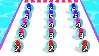 Marble Run ⚽ 3D Game Color Ball Race Gameplay Android IOS Level 8047