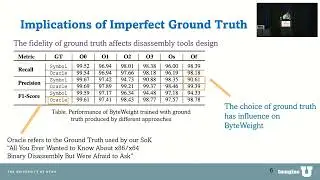 USENIX Security '22 - Ground Truth for Binary Disassembly is Not Easy