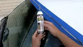 How to  repair a leaking windshield on   truck when it rains