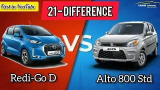 Alto 800 Std vs Datsun Redi-Go D || Detailed Comparison of Alto & Redi-Go Base Variants