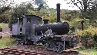 A&G Price Climax￼ E111 at Bush Tramway Club Pukemiro yard Glen Afton Branch line