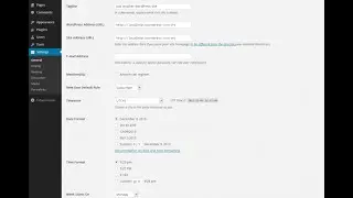 WordPress Settings Part 1 - Basic WP Tutorial