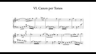 Puzzle Canons on a Theme of J.S. Bach, VI. Modulating Canon
