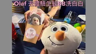 Olaf 去體驗生蠔 BB洗白白