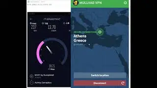 【Mullvad VPN】Review Greece Speed Test ☑️️️️