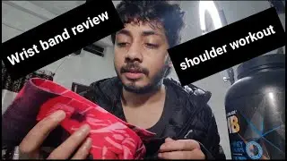 Steigen fitness wrist band review & shoulder workout vlog no 29