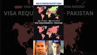 Visa-Free Countries for India vs Pakistan ✈️🌍🛂🇮🇳🇵🇰 #shorts