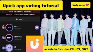 How to Vote on UPICK App 🗳️ | Voting Tutorial | Don&rsquo;t Miss the Deadline!#BTS #ARMY #fypシ #kpop 