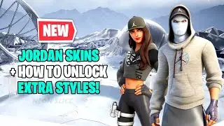 Fortnite x Jordan | Swish & Hangtime Skin Gameplay (How To Unlock Extra Styles)