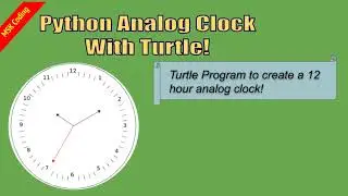 Analog Clock | Python Turtle Program
