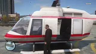 GTA 4 PC Remastered [4K] - Midair Helicopter Takedown