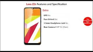 Lava Z2s Features and Specifications | MobiCR.com 🔥