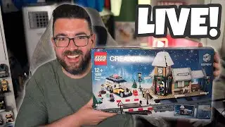LIVE: LEGO Winter Village Station Build (2017 Retired Set!)