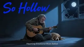 So Hollow 💔 Emotional Rainy Blues Rock Ballad | Rainy Dog Blues Radio