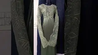 Cape Sleeve Gown #designer #gown #design #style #trendingshorts #shorts