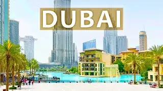 SUNNY DUBAI. Virtual Walk Around the City. 4K HDR