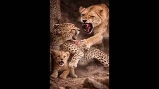 Cheetah vs Lioness | A Mother&rsquo;s Fierce Love