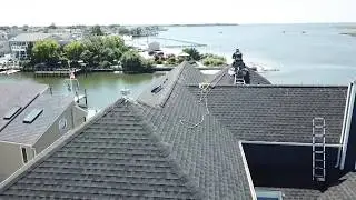 LBI Seagull Bird Control Tension Wire System For Home On Roof Ridge long beach island NJ LBI