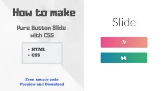 Button Slide with HTML CSS