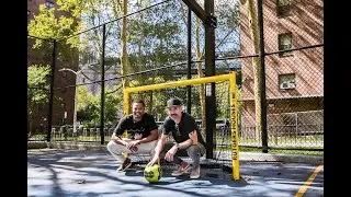Co-Founders Patrice Evra & Kyle Martino Visit NYC Goalphers