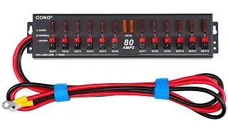 F 1084A Wired 12 Port Powerpole DC Power Splitter Distribution Module