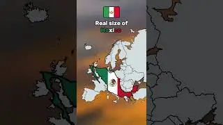 Real size of Mexico #europe #history #geography #map #mapping #mexico