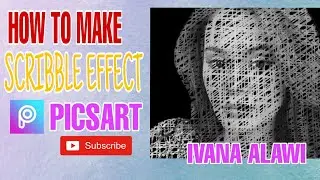 IVANA SCRIBBLE EFFECT PICSART | SCRIBBLE ART | PICSART TUTORIAL