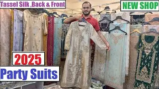 Tassel Silk ,Back & Front Luxury Party Suits 2025 ,Designer , Bridal Maxi