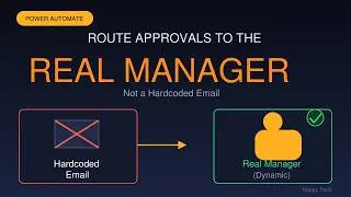 Route Power Automate Approvals to the Real Manager (Not a Hardcoded Email)