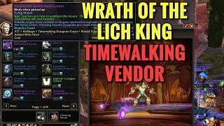 Wrath Of The Lich King Timewalking Vendor Location (WoW TWW)