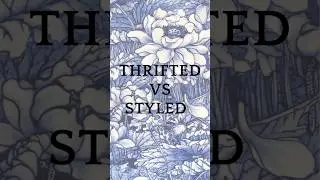 Thrifted vs styled #cottagecore #thrifted #thrifting #cottage #cozyhome #homedecor