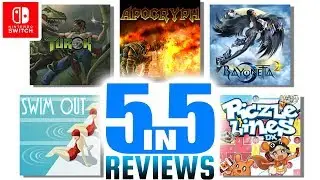 TUROK &bull; Apocryph &bull; Bayonetta 2 &bull; Piczle Lines DX &bull; Swim Out ■ Review zu 5 Games f&uuml;r Nintendo Switch