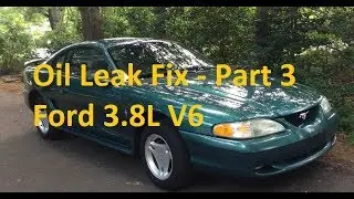 Oil Leak Fix Part 3 Timing Chain Cover Gasket Ford 3.8L V6 1994-1999 Mustang Thunderbird