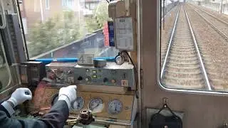 1960~ Train former Hankyu 2014 front view Nose 1704 old Japan Kawanishi 2000 1700 rare tour spot 533