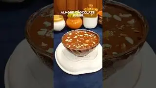 Almond Chocolate Fudge😋#shorts #viralshorts #rakshabandhan #ytshorts #dessert #chocolate