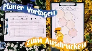 PLANER VORLAGEN ZUM AUSDRUCKEN // JustSayEleanor (Sch&ouml;ne Notizen, Bullet Journal)