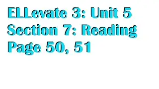 8th/9th INT English Unit 5, Section 7 #MrBaker #onlineclasses #TEFL